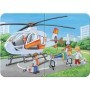 Puzzle set 4 buc vehicule de urgenta 2/4/6/8 piese